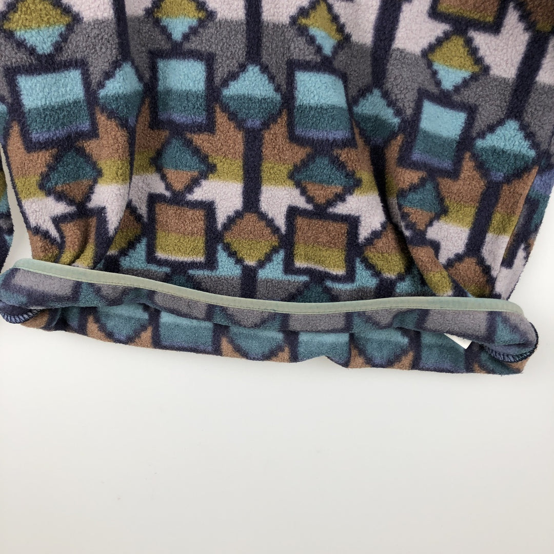 Patagonia Lightweight Synchilla Snap-T 25580FA19 All-over print Half-snap fleece pullover Men's XS equivalent recycled polyester gray type Vintage Second Hand