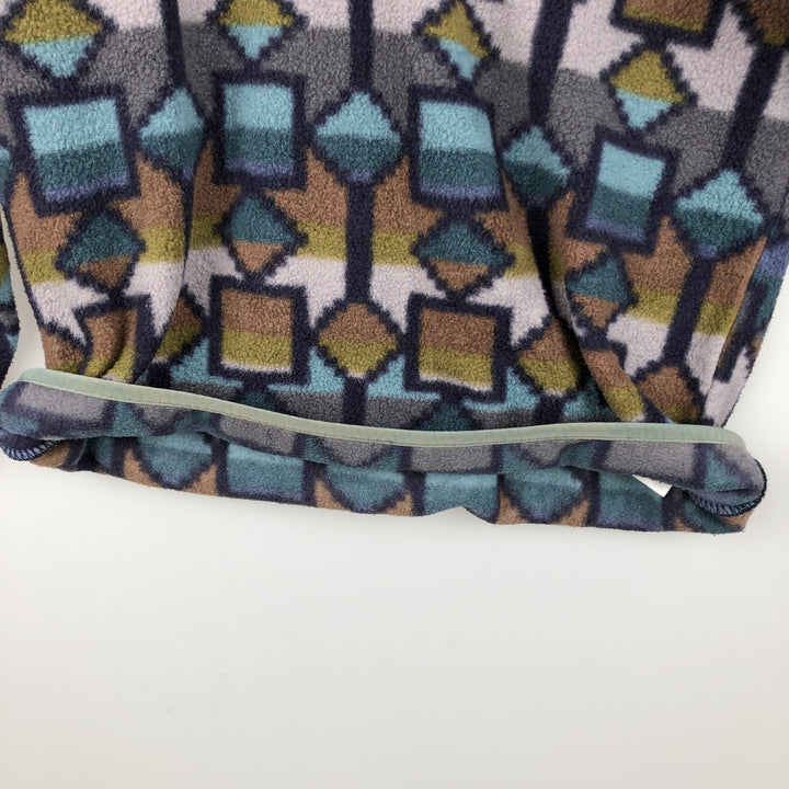 Patagonia Lightweight Synchilla Snap-T 25580FA19 All-over print Half-snap fleece pullover Men's XS equivalent recycled polyester gray type Vintage Second Hand