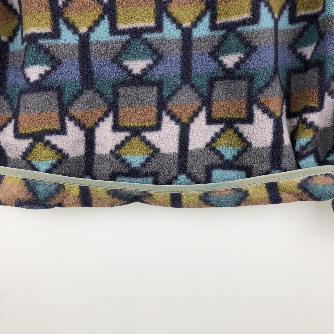 Patagonia Lightweight Synchilla Snap-T 25580FA19 All-over print Half-snap fleece pullover Men's XS equivalent recycled polyester gray type Vintage Second Hand