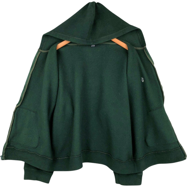 Ralph Lauren POLO by Ralph Lauren Fleece Full-Zip Hoodie, Men's Size L (approx.) polyester Green type dark green Vintage Second Hand