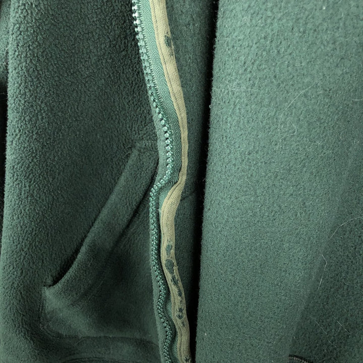 Ralph Lauren POLO by Ralph Lauren Fleece Full-Zip Hoodie, Men's Size L (approx.) polyester Green type dark green Vintage Second Hand