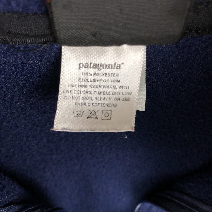 2000'S Patagonia CAPILENE 43471FA01 Half-Zip Fleece Pullover, Men's Size M (approx.) polyester navy blue type Vintage Second Hand