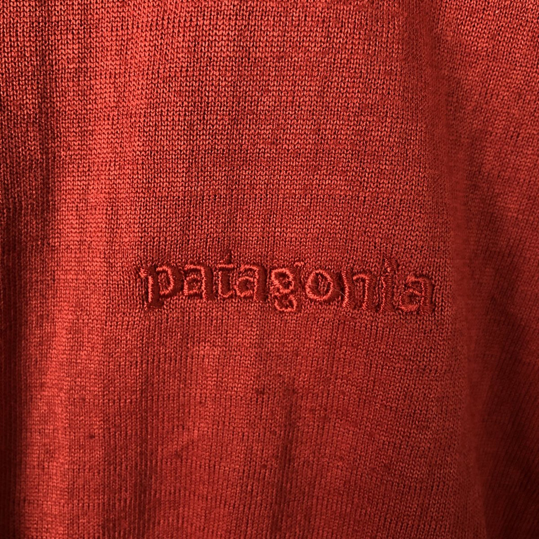2000s- Patagonia R1 Flash Pullover 40102SP Half-Zip Fleece Pullover, Made in USA, Men's XL equivalent. polyester red type reddish brown Vintage Second Hand