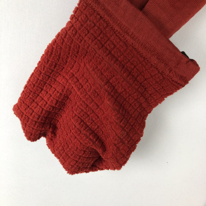 2000s- Patagonia R1 Flash Pullover 40102SP Half-Zip Fleece Pullover, Made in USA, Men's XL equivalent. polyester red type reddish brown Vintage Second Hand