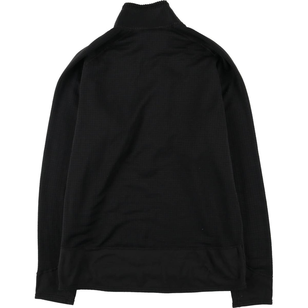 2000'S Patagonia R1 Flash Pullover 40104S7 Half-Zip Fleece Pullover, Made in USA, Men's Size L (approx.) polyester black type Vintage Second Hand