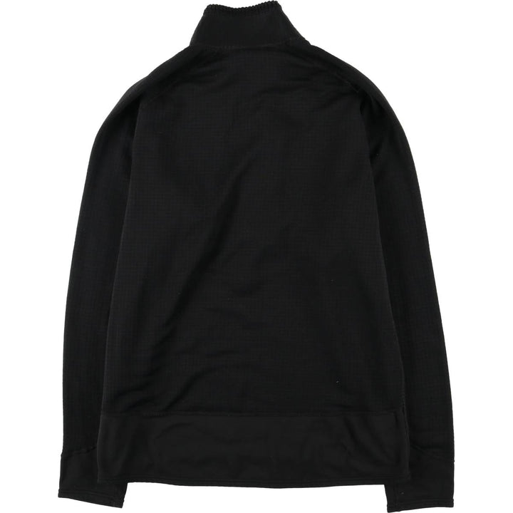 2000'S Patagonia R1 Flash Pullover 40104S7 Half-Zip Fleece Pullover, Made in USA, Men's Size L (approx.) polyester black type Vintage Second Hand