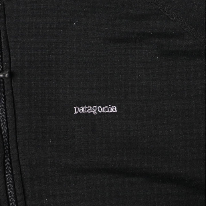 2000'S Patagonia R1 Flash Pullover 40104S7 Half-Zip Fleece Pullover, Made in USA, Men's Size L (approx.) polyester black type Vintage Second Hand