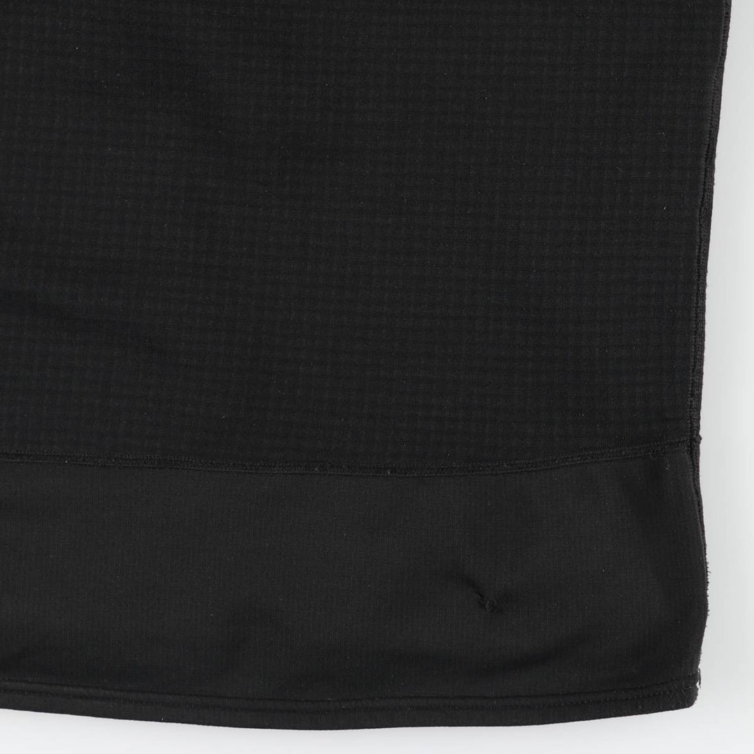 2000'S Patagonia R1 Flash Pullover 40104S7 Half-Zip Fleece Pullover, Made in USA, Men's Size L (approx.) polyester black type Vintage Second Hand