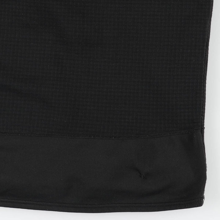 2000'S Patagonia R1 Flash Pullover 40104S7 Half-Zip Fleece Pullover, Made in USA, Men's Size L (approx.) polyester black type Vintage Second Hand