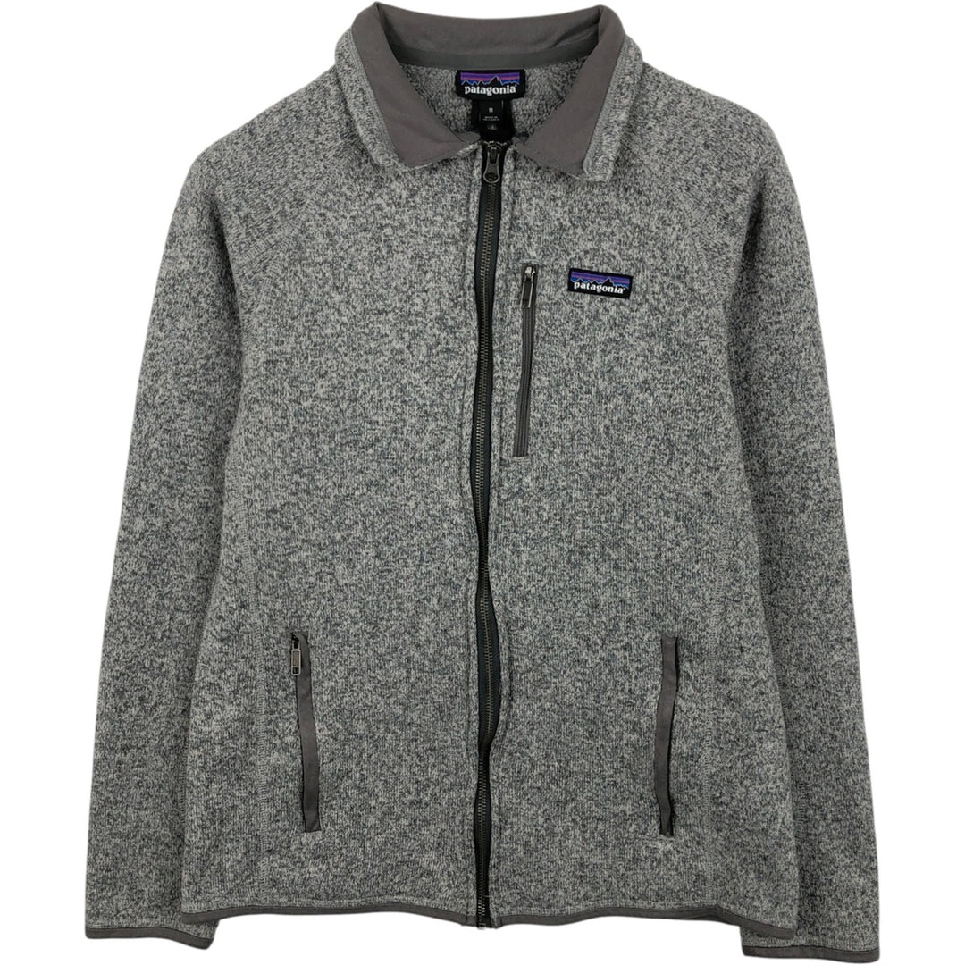 Patagonia Better Sweater Jacket 25527SP19 Fleece Jacket, Men's Size Medium polyester gray type Vintage Second Hand