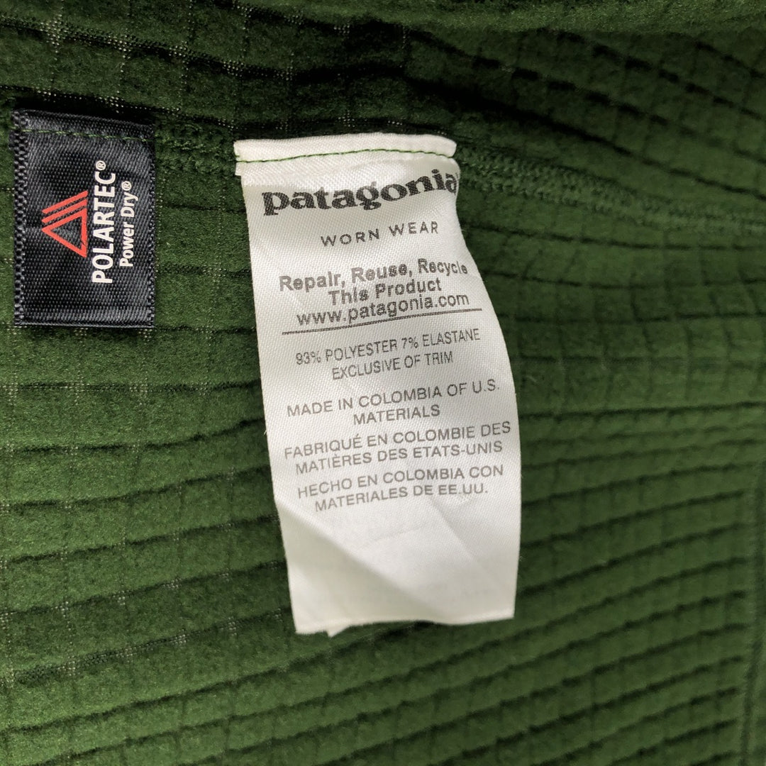 Patagonia Regulator R1 40128FA17 Fleece Jacket, Men's Size M (approx.) polyester green type Vintage Second Hand