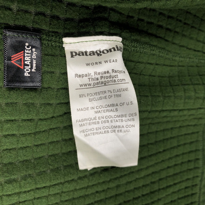 Patagonia Regulator R1 40128FA17 Fleece Jacket, Men's Size M (approx.) polyester green type Vintage Second Hand
