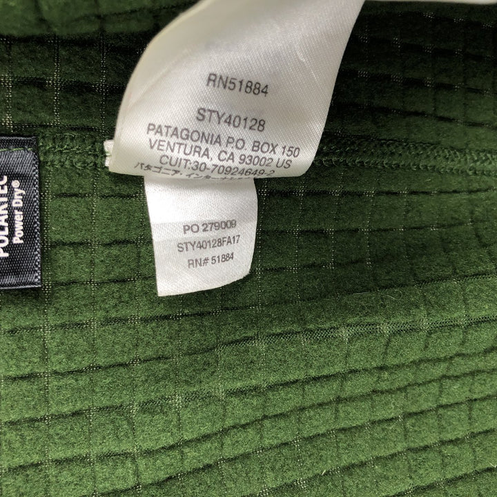 Patagonia Regulator R1 40128FA17 Fleece Jacket, Men's Size M (approx.) polyester green type Vintage Second Hand