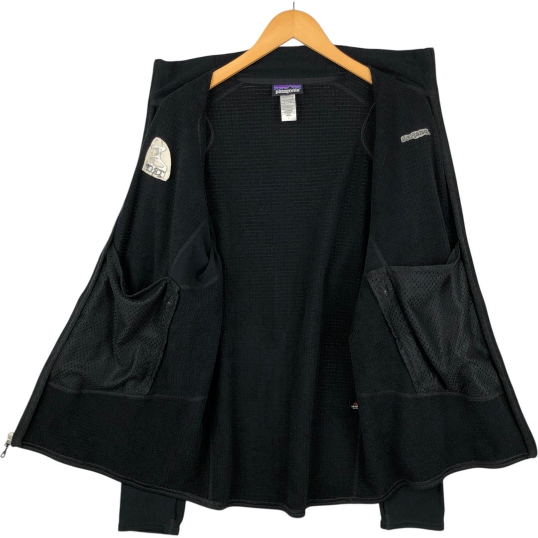 Patagonia Regulator R1 40127FA14 Fleece Jacket, Men's Size L (approx.) polyester black type Vintage Second Hand