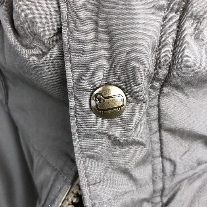 Vintage 1980'S Woolrich padded mountain jacket, shell jacket, and puffer jacket, made in the USA, size M, men's. polyester Beige type Vintage Second Hand