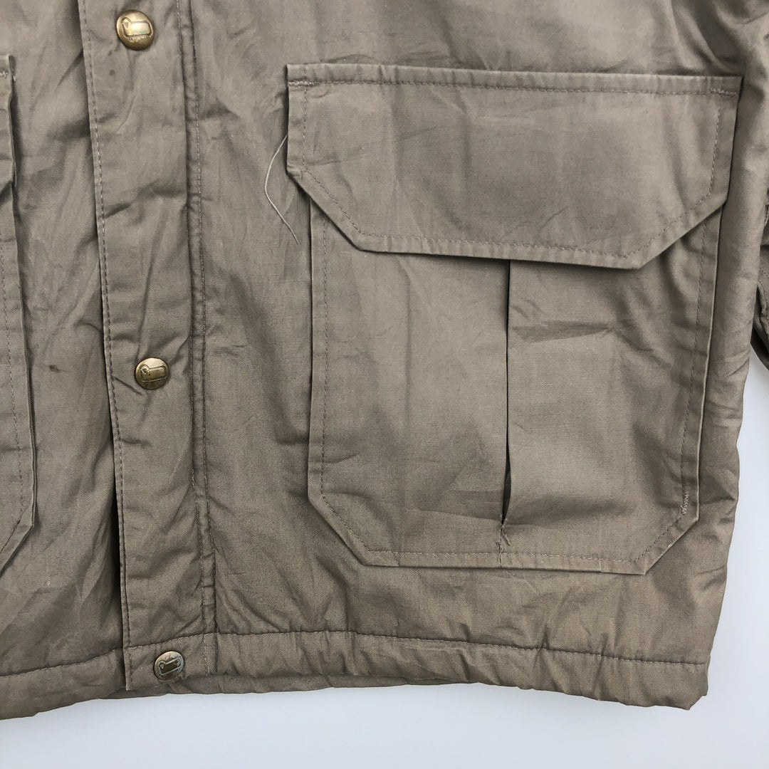 Vintage 1980'S Woolrich padded mountain jacket, shell jacket, and puffer jacket, made in the USA, size M, men's. polyester Beige type Vintage Second Hand