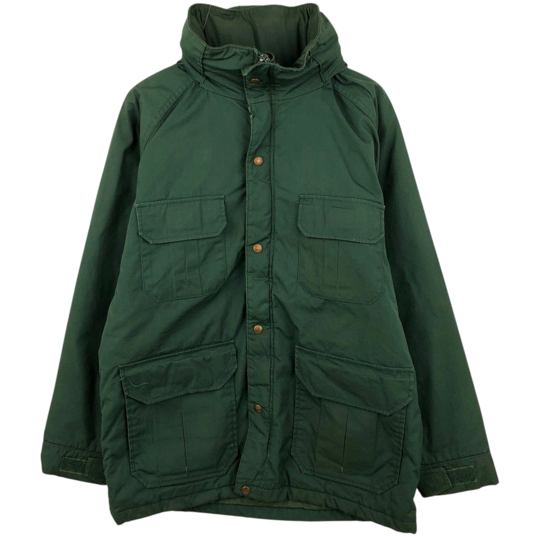 Vintage 1980'S Woolrich padded mountain jacket, shell jacket, and puffer jacket, made in the USA, size M, men's. polyester green type Vintage Second Hand