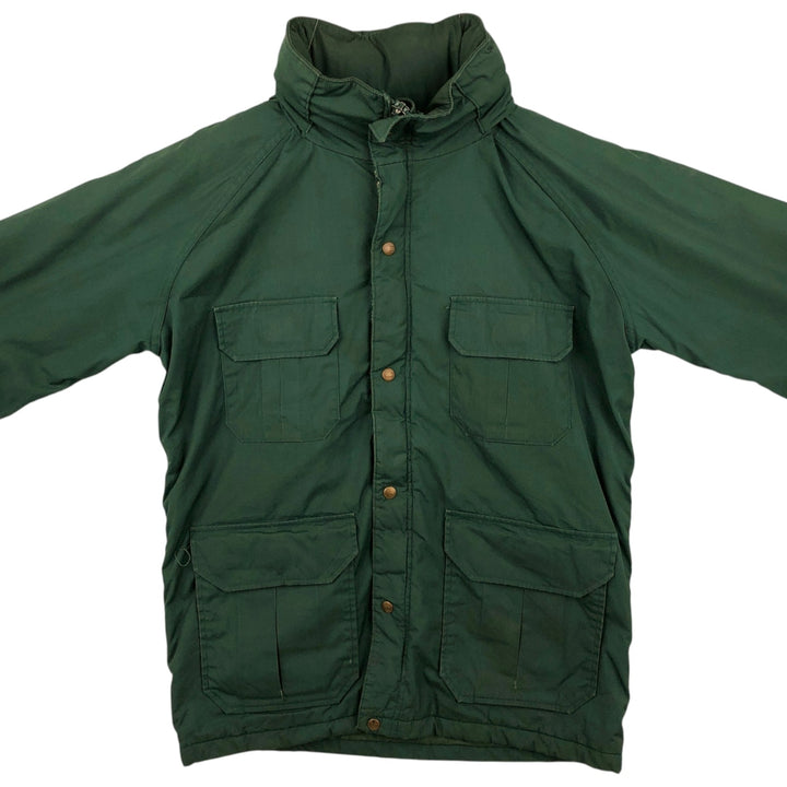 Vintage 1980'S Woolrich padded mountain jacket, shell jacket, and puffer jacket, made in the USA, size M, men's. polyester green type Vintage Second Hand