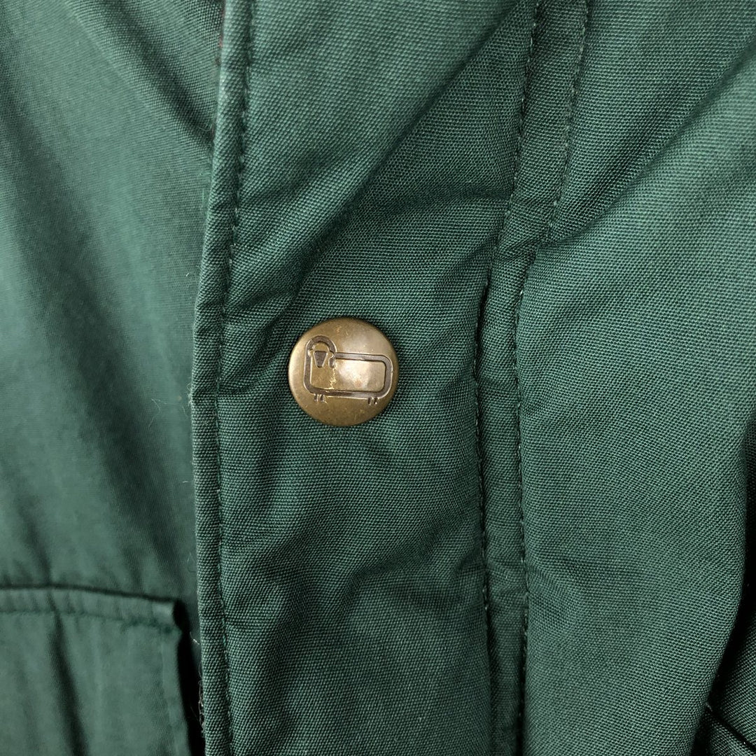Vintage 1980'S Woolrich padded mountain jacket, shell jacket, and puffer jacket, made in the USA, size M, men's. polyester green type Vintage Second Hand