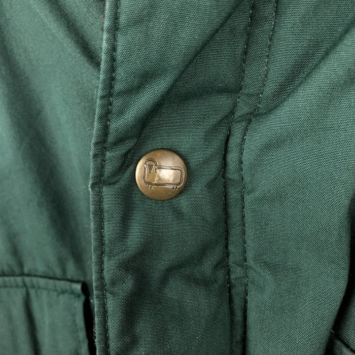 Vintage 1980'S Woolrich padded mountain jacket, shell jacket, and puffer jacket, made in the USA, size M, men's. polyester green type Vintage Second Hand