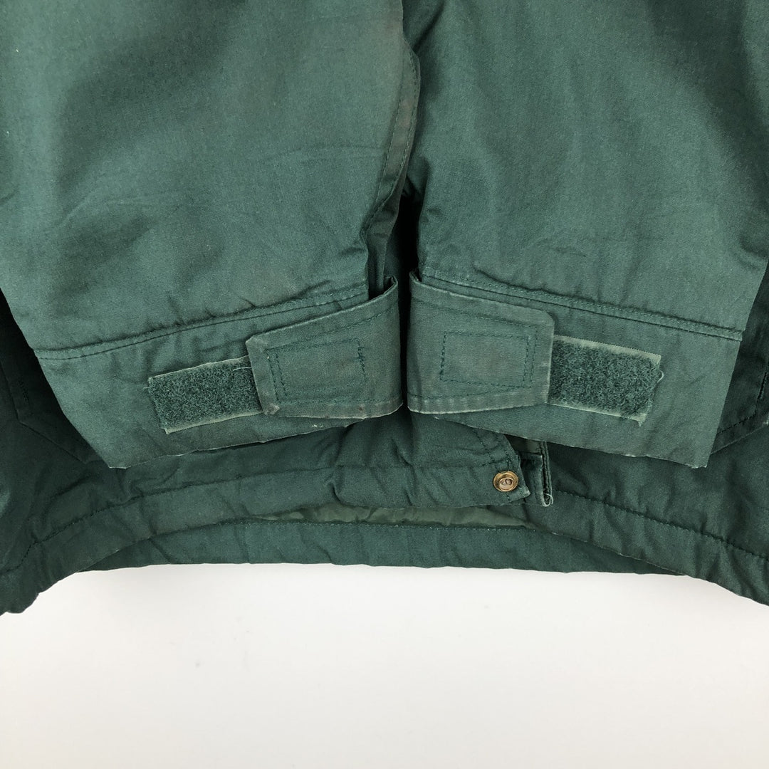 Vintage 1980'S Woolrich padded mountain jacket, shell jacket, and puffer jacket, made in the USA, size M, men's. polyester green type Vintage Second Hand