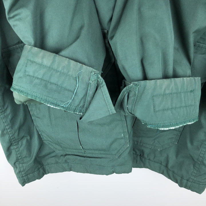 Vintage 1980'S Woolrich padded mountain jacket, shell jacket, and puffer jacket, made in the USA, size M, men's. polyester green type Vintage Second Hand