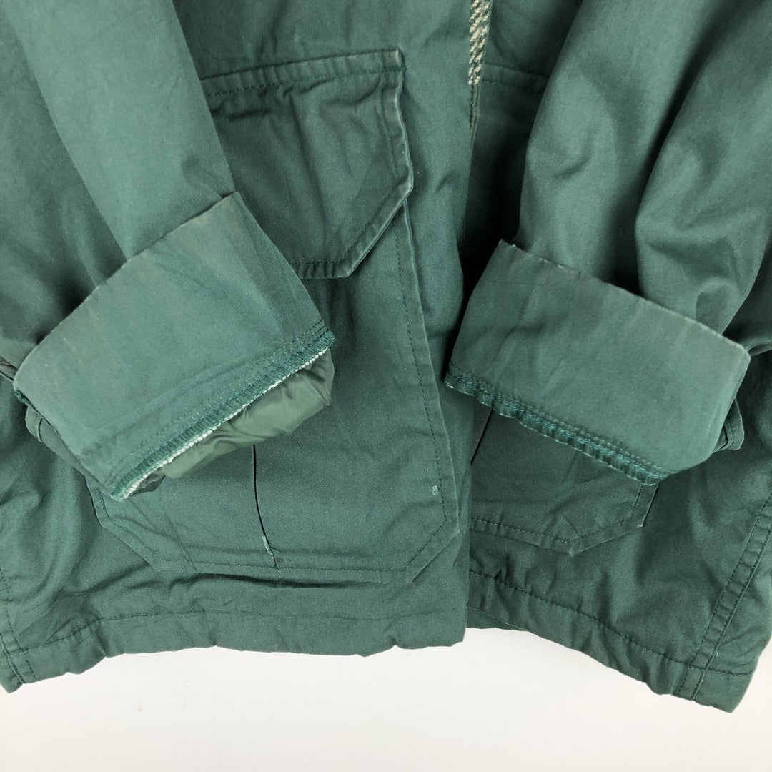 Vintage 1980'S Woolrich padded mountain jacket, shell jacket, and puffer jacket, made in the USA, size M, men's. polyester green type Vintage Second Hand