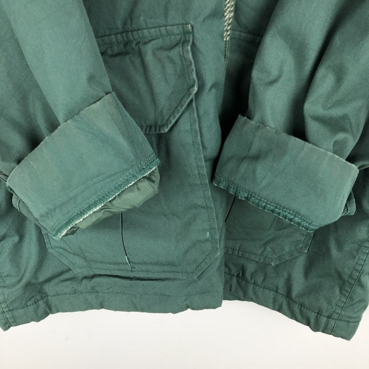 Vintage 1980'S Woolrich padded mountain jacket, shell jacket, and puffer jacket, made in the USA, size M, men's. polyester green type Vintage Second Hand
