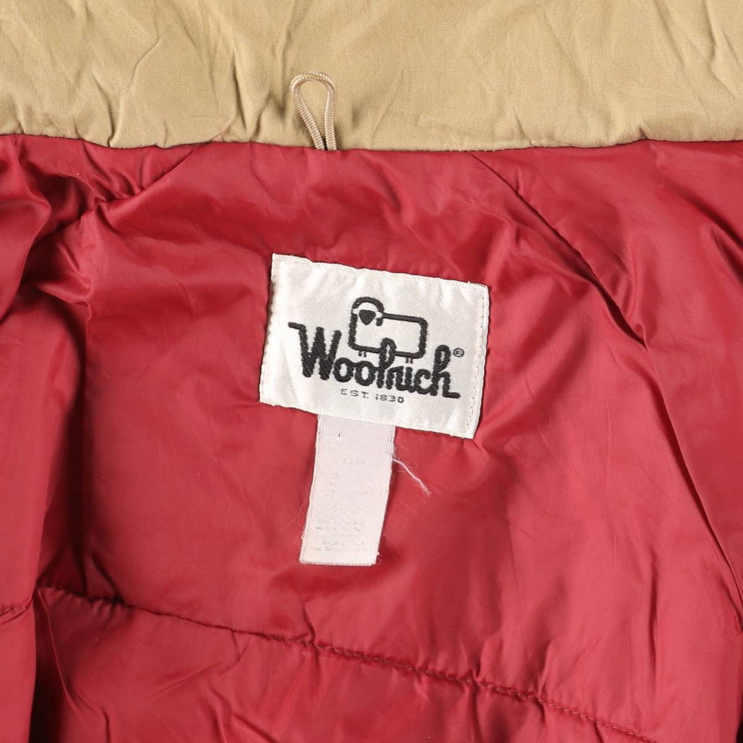 Vintage 1970'S Woolrich padded mountain jacket, shell jacket, puffer jacket, men's size XL unclear Beige type Vintage Second Hand