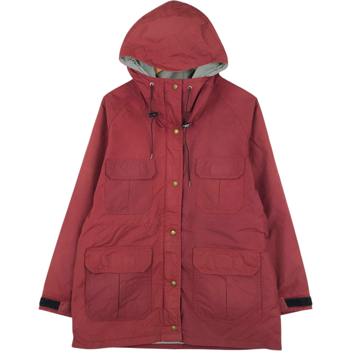 1980'S Woolrich Mountain Parka Shell Jacket, Made in USA, Men's Size L (approx.), Vintage Nylon burgundy type Vintage Second Hand