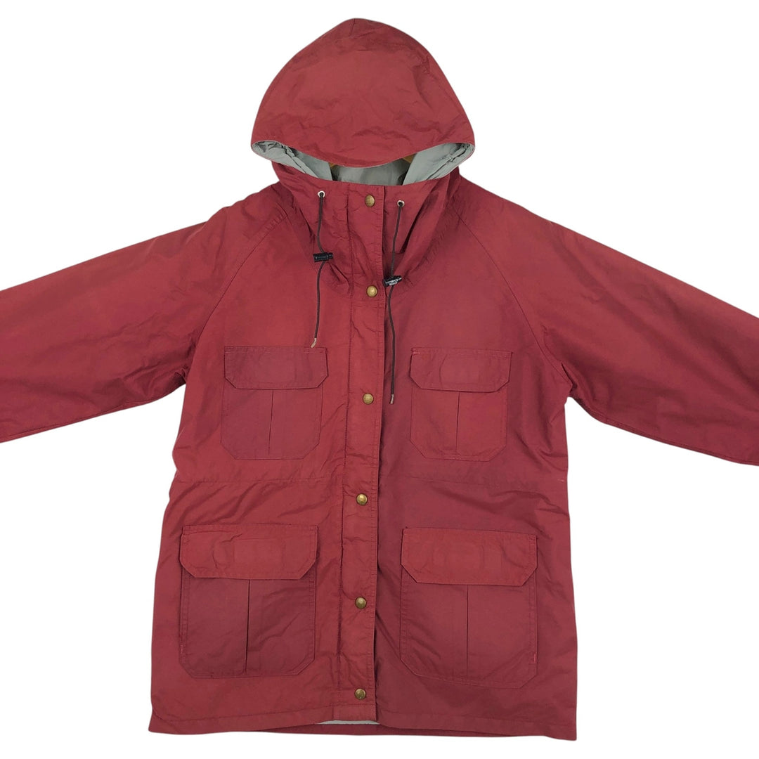 1980'S Woolrich Mountain Parka Shell Jacket, Made in USA, Men's Size L (approx.), Vintage Nylon burgundy type Vintage Second Hand