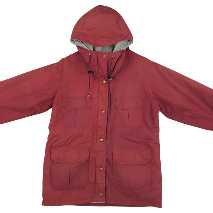 1980'S Woolrich Mountain Parka Shell Jacket, Made in USA, Men's Size L (approx.), Vintage Nylon burgundy type Vintage Second Hand