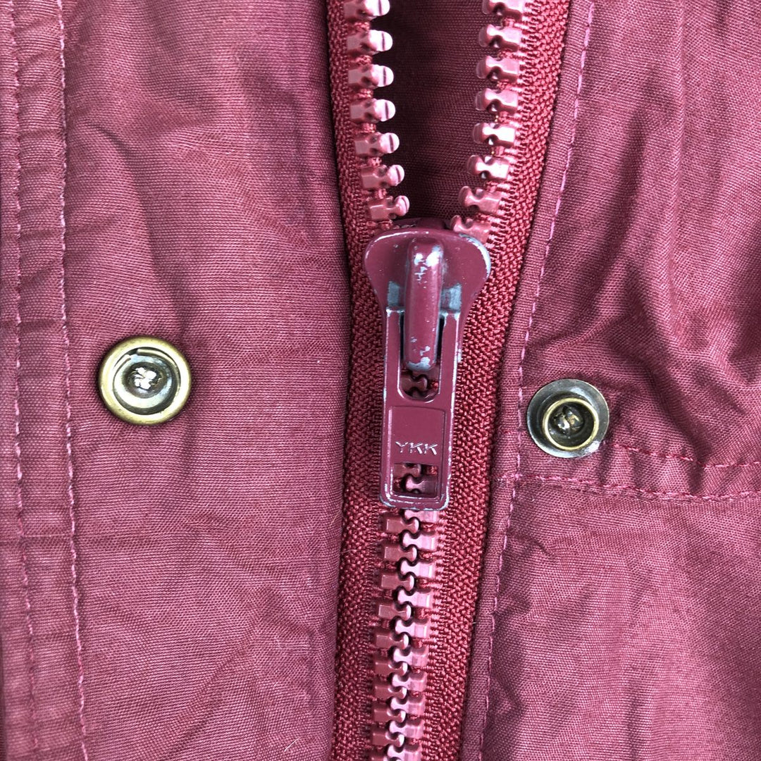 1980'S Woolrich Mountain Parka Shell Jacket, Made in USA, Men's Size L (approx.), Vintage Nylon burgundy type Vintage Second Hand