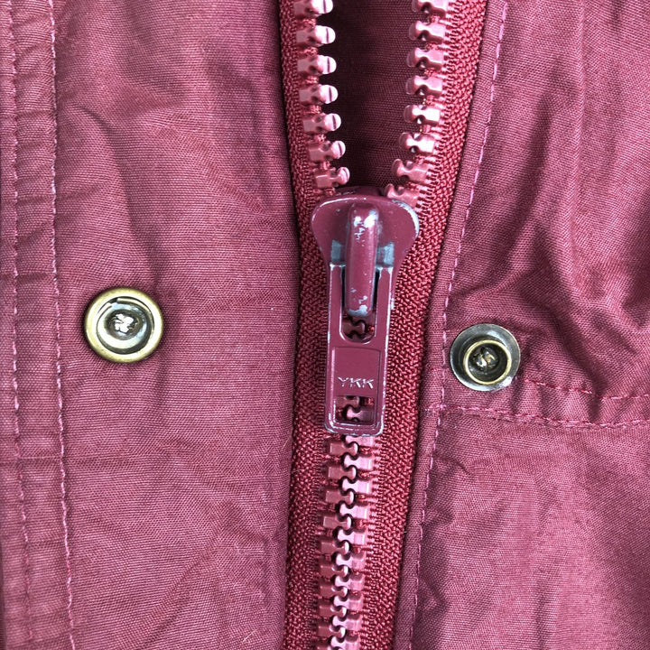 1980'S Woolrich Mountain Parka Shell Jacket, Made in USA, Men's Size L (approx.), Vintage Nylon burgundy type Vintage Second Hand