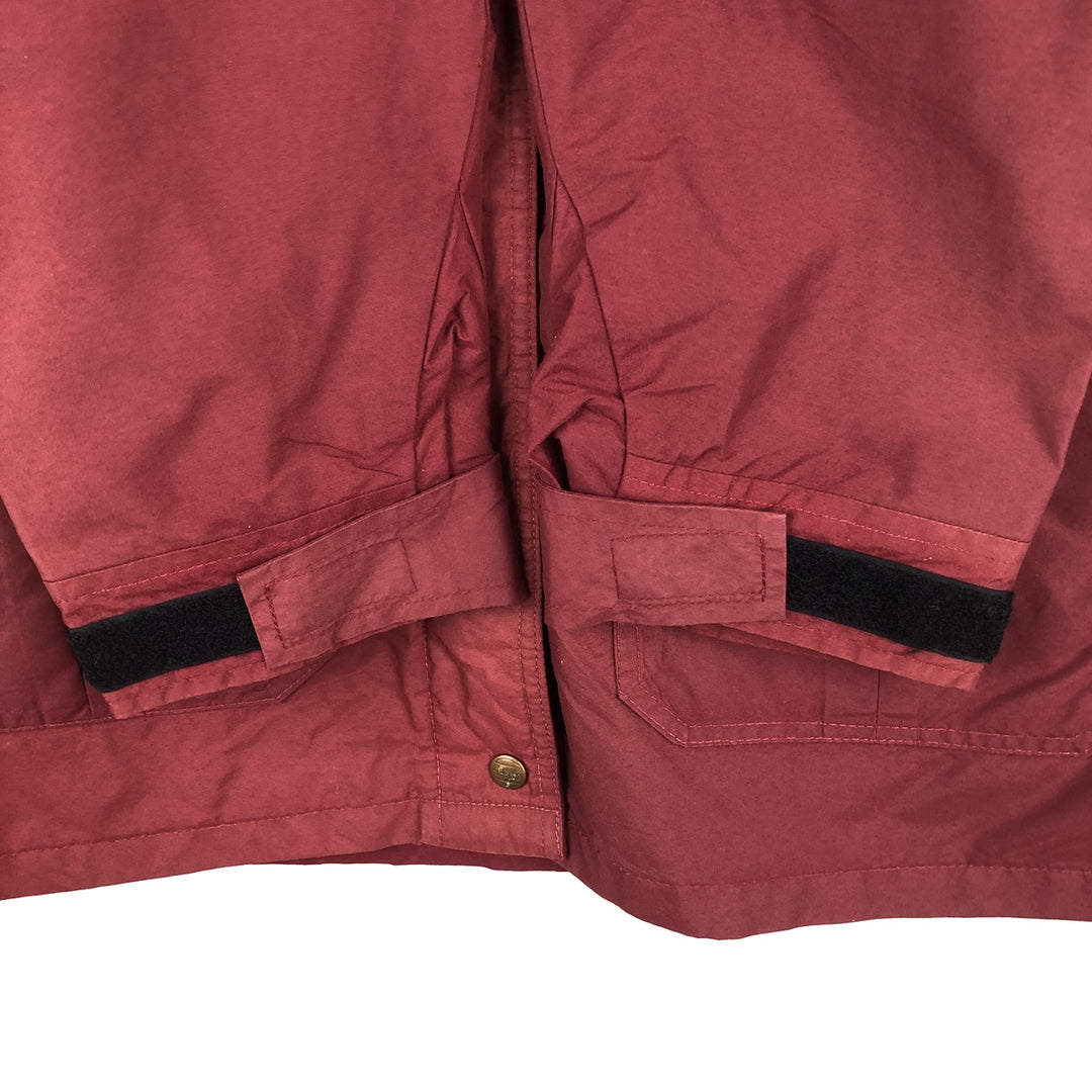 1980'S Woolrich Mountain Parka Shell Jacket, Made in USA, Men's Size L (approx.), Vintage Nylon burgundy type Vintage Second Hand