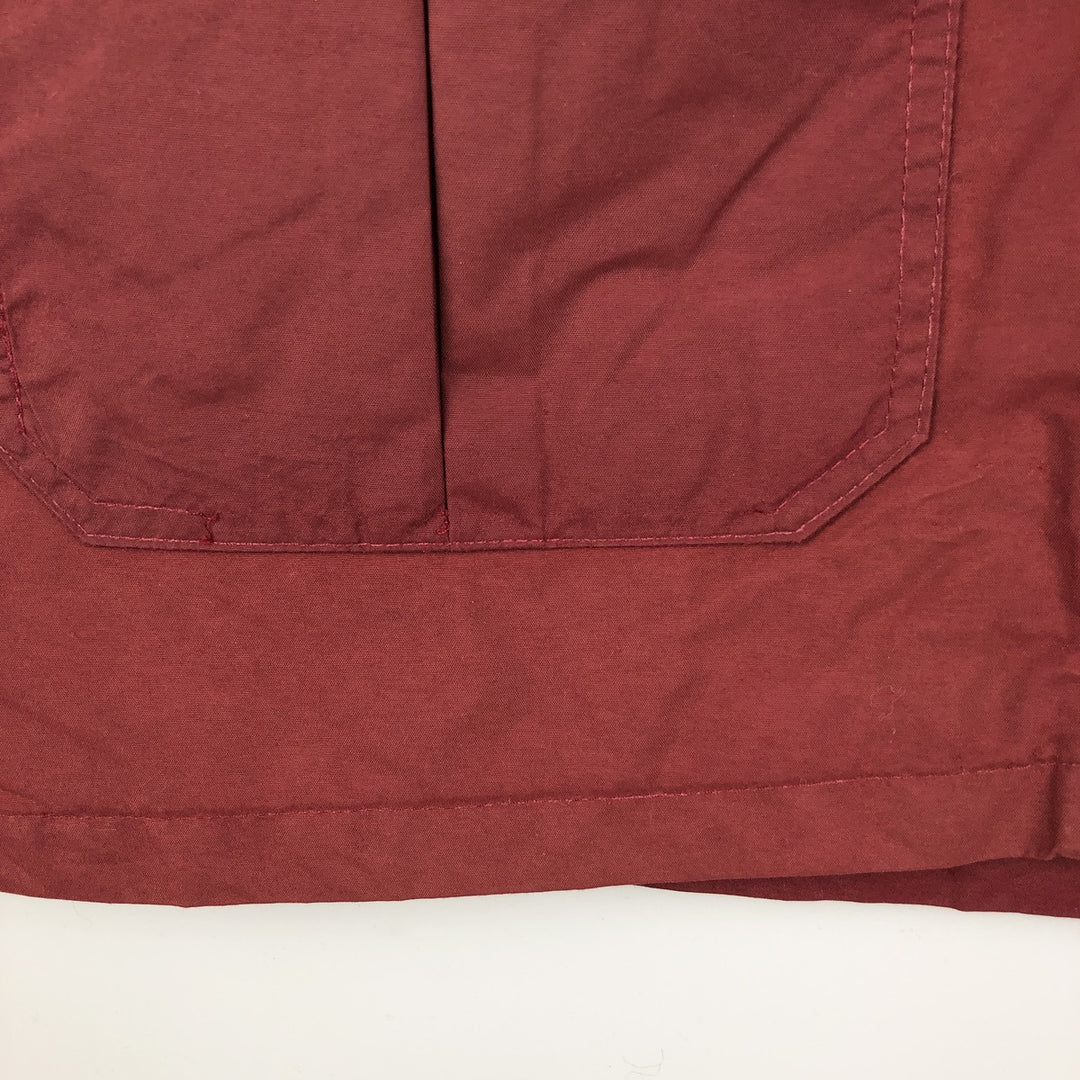 1980'S Woolrich Mountain Parka Shell Jacket, Made in USA, Men's Size L (approx.), Vintage Nylon burgundy type Vintage Second Hand
