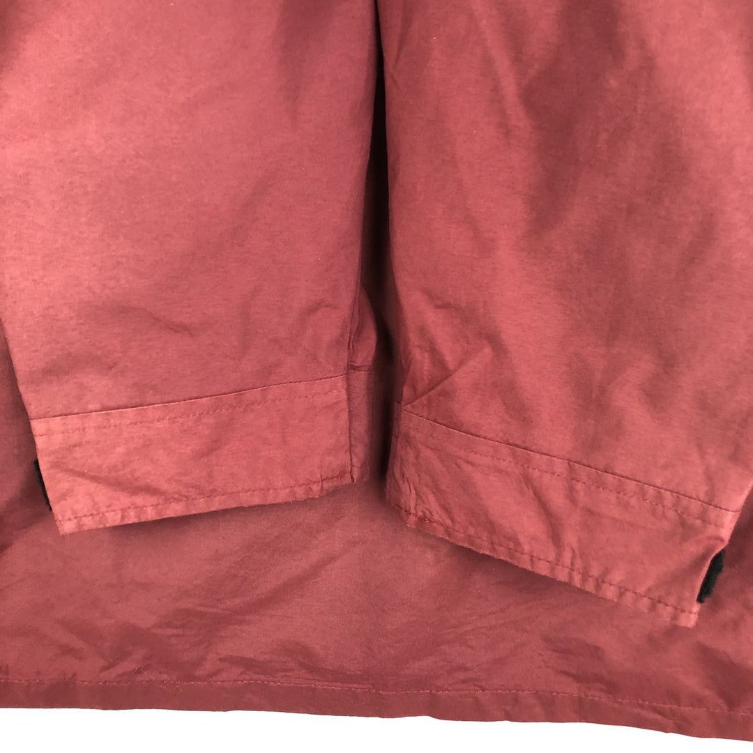 1980'S Woolrich Mountain Parka Shell Jacket, Made in USA, Men's Size L (approx.), Vintage Nylon burgundy type Vintage Second Hand