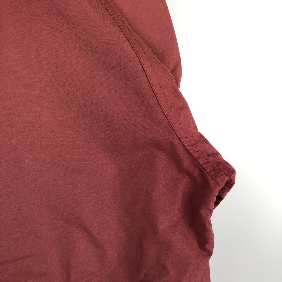 1980'S Woolrich Mountain Parka Shell Jacket, Made in USA, Men's Size L (approx.), Vintage Nylon burgundy type Vintage Second Hand