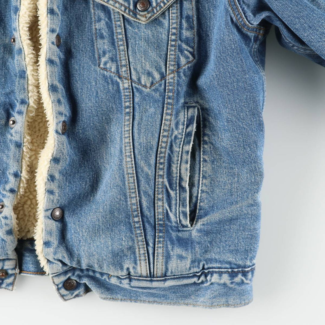 90'S Levi's 71500-0414 Denim Boa Jacket, Men's Size L, Vintage cotton blue type Vintage Second Hand