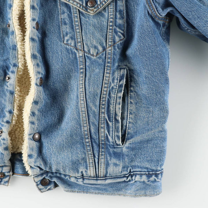 90'S Levi's 71500-0414 Denim Boa Jacket, Men's Size L, Vintage cotton blue type Vintage Second Hand