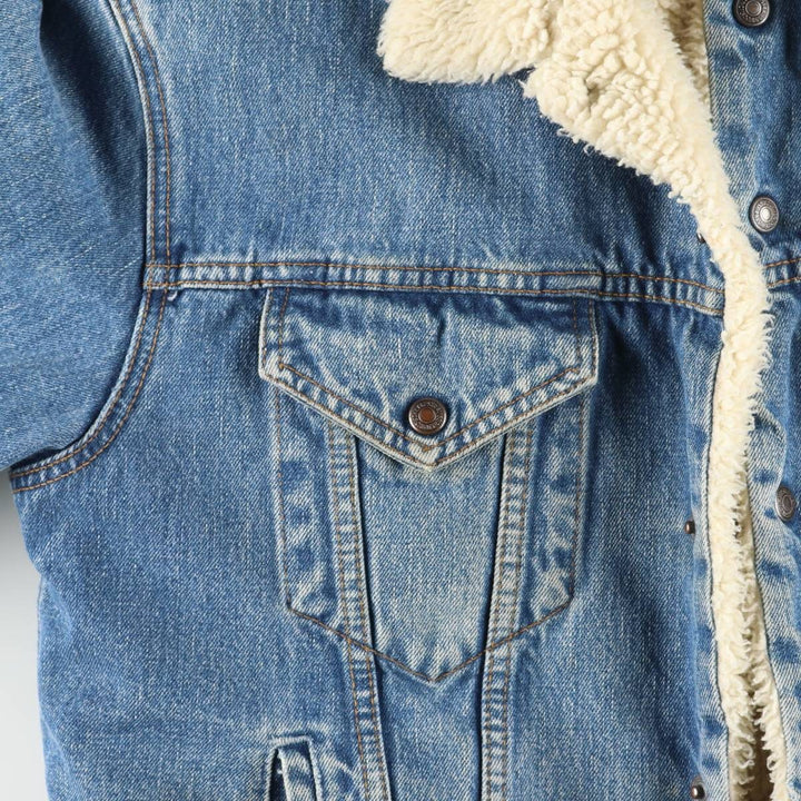 90'S Levi's 71500-0414 Denim Boa Jacket, Men's Size L, Vintage cotton blue type Vintage Second Hand