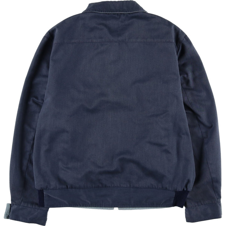 Reversible zip-up jacket, men's size L equivalent, vintage. unclear navy blue type Vintage Second Hand