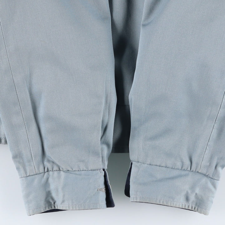 Reversible zip-up jacket, men's size L equivalent, vintage. unclear navy blue type Vintage Second Hand