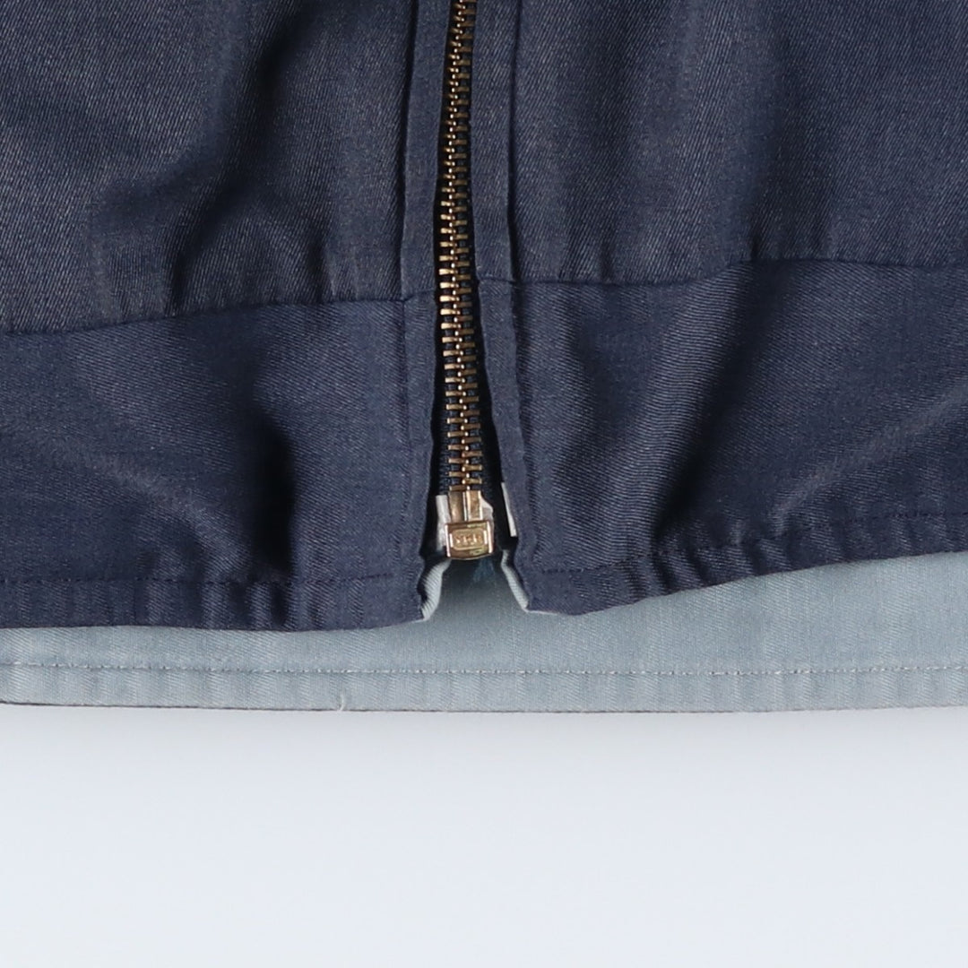 Reversible zip-up jacket, men's size L equivalent, vintage. unclear navy blue type Vintage Second Hand