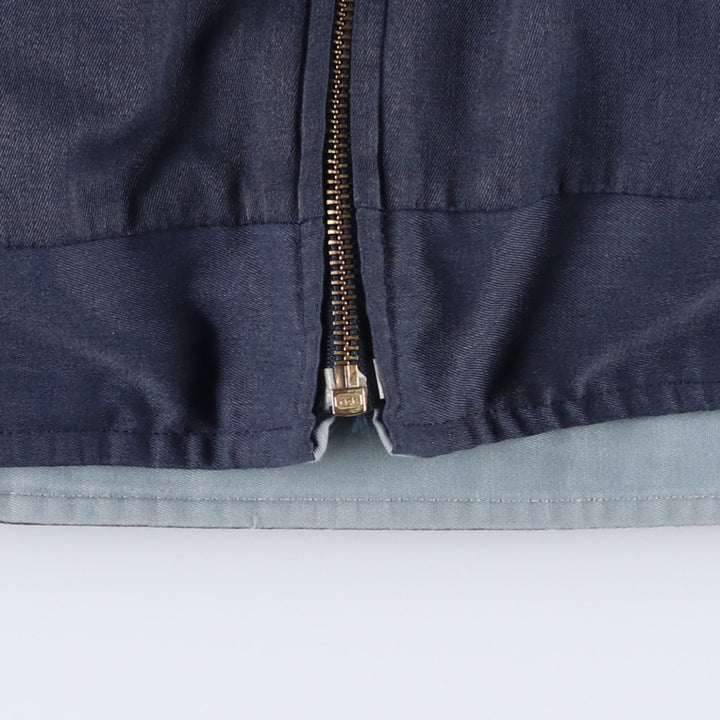 Reversible zip-up jacket, men's size L equivalent, vintage. unclear navy blue type Vintage Second Hand
