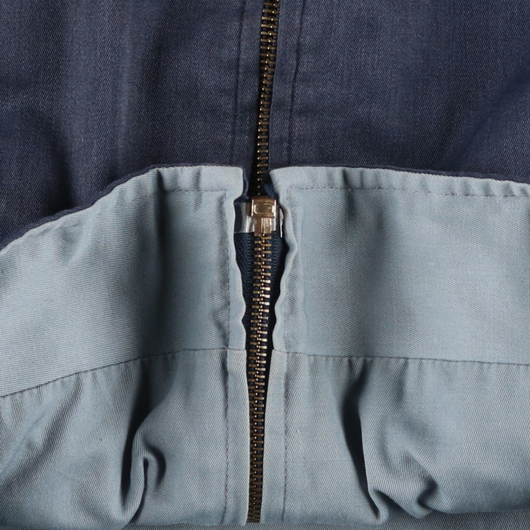 Reversible zip-up jacket, men's size L equivalent, vintage. unclear navy blue type Vintage Second Hand