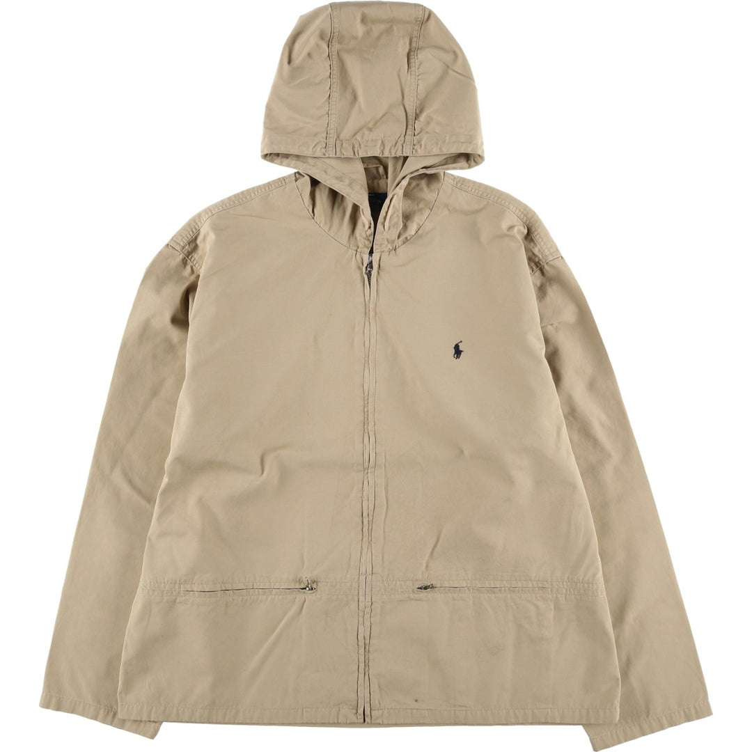Ralph Lauren POLO by Ralph Lauren cotton hoodie, men's size XL cotton Beige type Vintage Second Hand