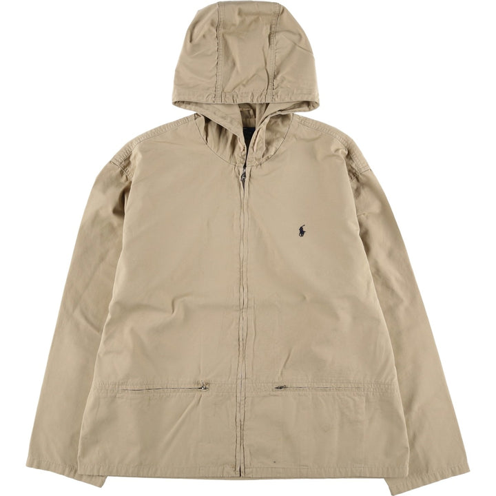 Ralph Lauren POLO by Ralph Lauren cotton hoodie, men's size XL cotton Beige type Vintage Second Hand