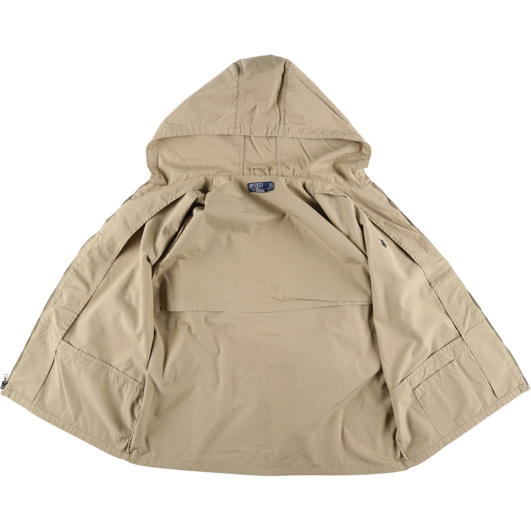 Ralph Lauren POLO by Ralph Lauren cotton hoodie, men's size XL cotton Beige type Vintage Second Hand