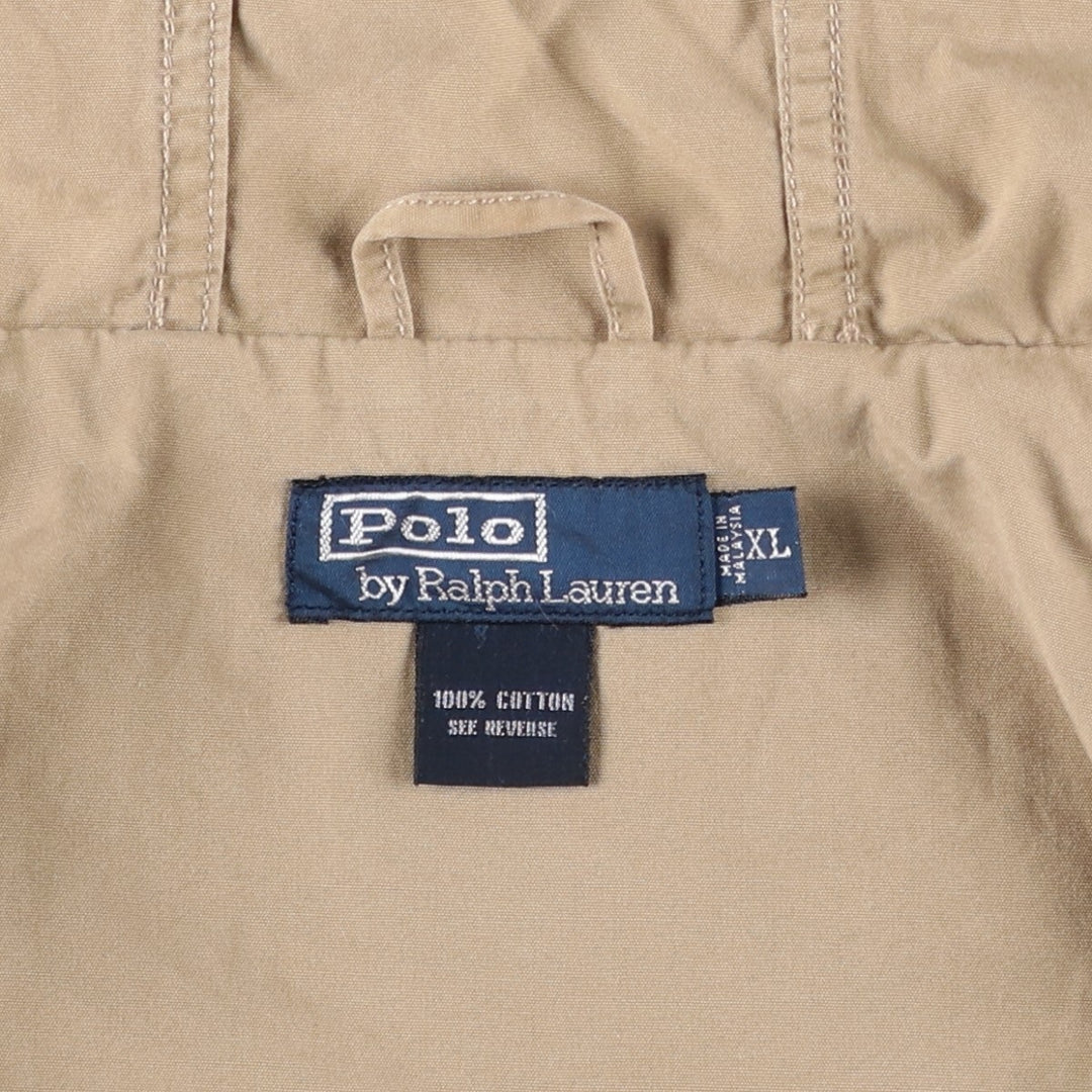 Ralph Lauren POLO by Ralph Lauren cotton hoodie, men's size XL cotton Beige type Vintage Second Hand